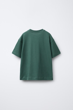 ZARA КОМПЛЕКТ ИЗ ФУТБОЛКИ И БЕРМУДОВ, МЯГКИЙ ЗЕЛЕНЫЙ