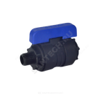 Кран шаровой компрессионный ПЭ Ду 46 2"x2" НР/ВР Ру16 VALFEX 1210012200200