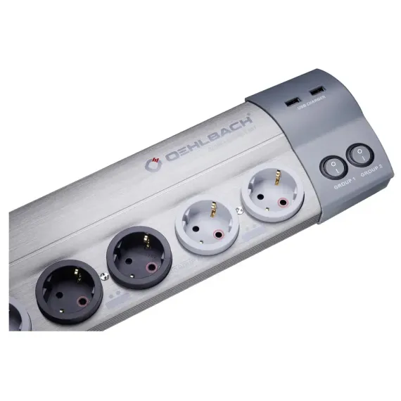Oehlbach STATE OF THE ART XXL Power Socket 907 Silver