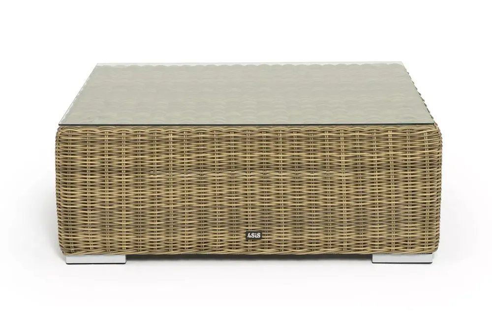 "Капри" журнальный столик плетеный, цвет соломенный
