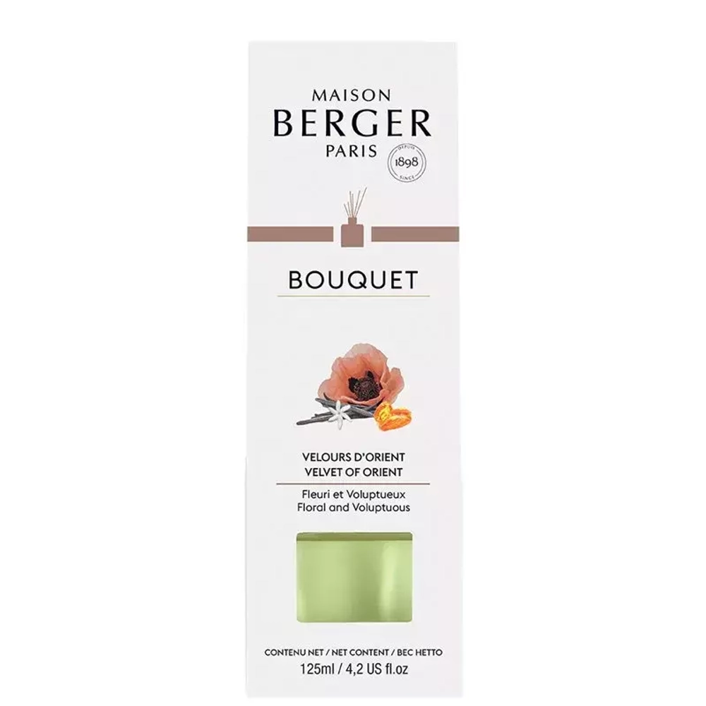 Maison Berger Paris - Набор палочек + ароматическое масло Velvet of Orient 125мл / артикул   6828  / GTIN 3127290068286