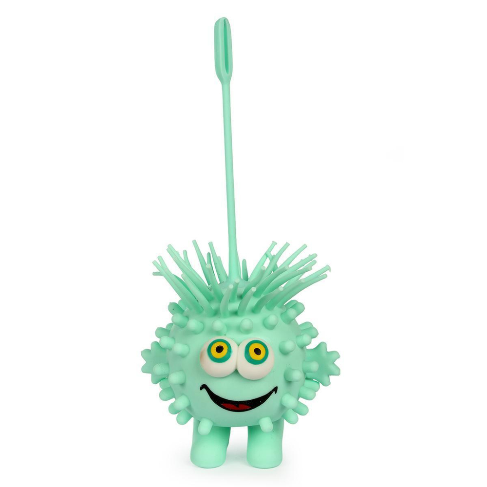 Мякиш волосатик 10 см со светом, 6 цвета микс, с-30440