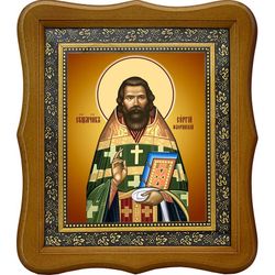 Сергий Флоринский, Раквереский, священномученик, пресвитер. Икона на холсте.