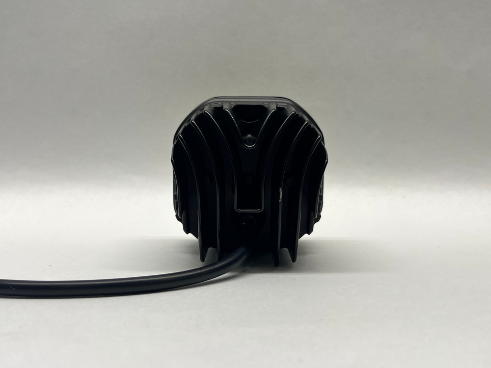 Светодиодная фара, 4 диода, 4D линза, 12-24 вольта, направленный дальний свет, желтый свет (за 1 шт.)