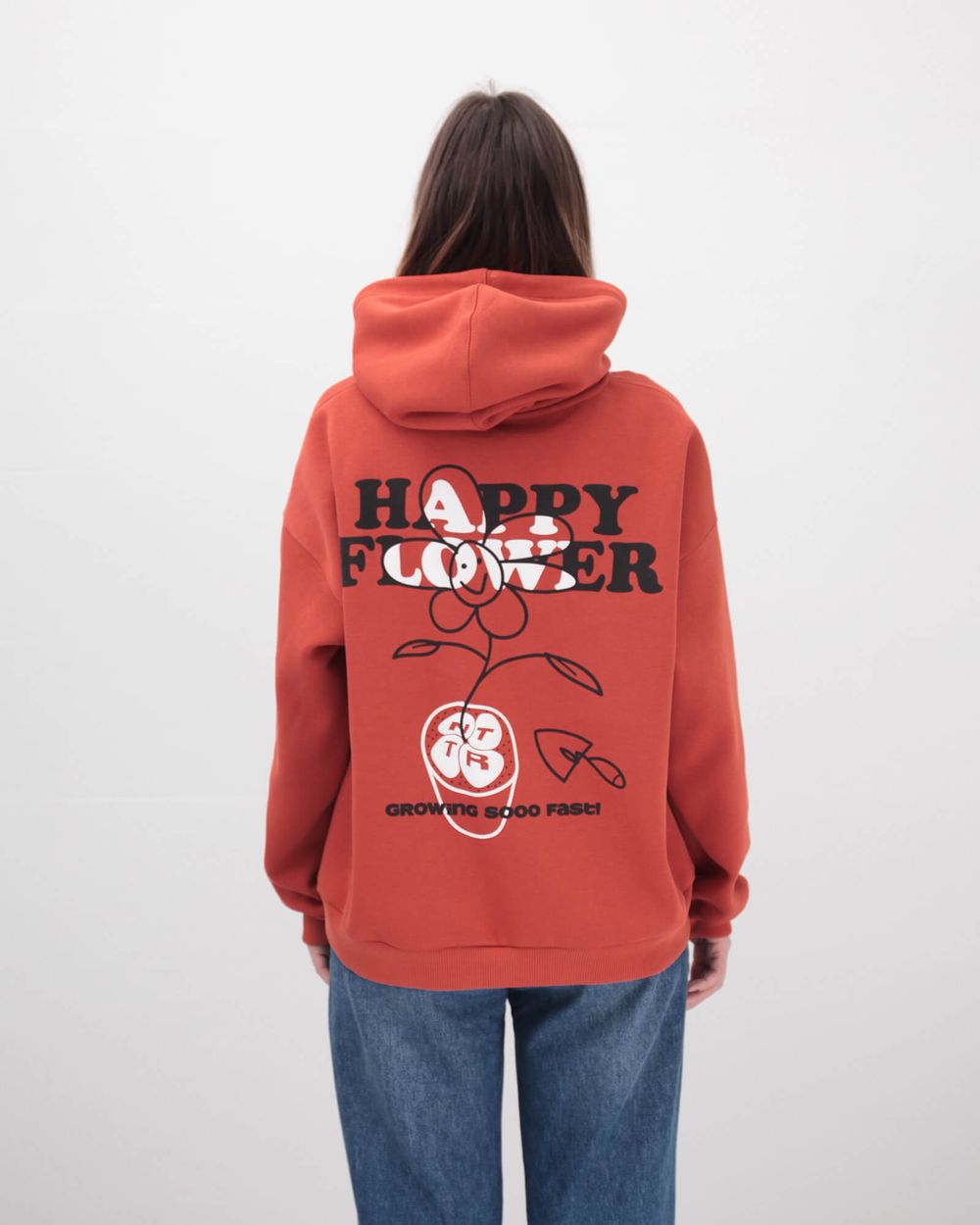 Худи NTTR Happy Flower Оранжевый