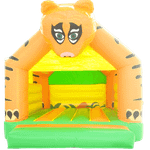 Детский надувной батут "Тигр на прогулке" с крышей