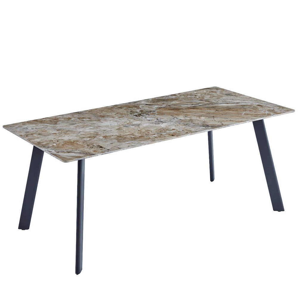 Стол керамический LA ALTA MISTRAL Senafe 180*90*75, каркас черный