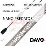 Спиннинг NANO PREDATOR 0,2-2 гр от DAYO (ДоЮй)