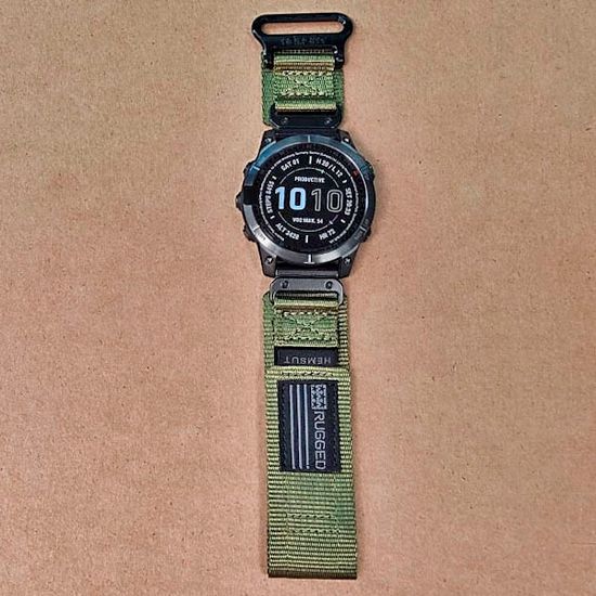 Нейлоновый ремешок Hemsut Rugged 22 мм для Garmin Fenix 7 6 5, Epix Gen 2 47mm, MARQ, Instinct, Forerunner