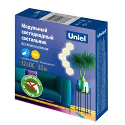 ULE-H77-3.5W-3000K-12V WHITE Cветильник светодиодный модульный. Сенсорный. Теплый белый свет3000К. 72Лм. TM Uniel
