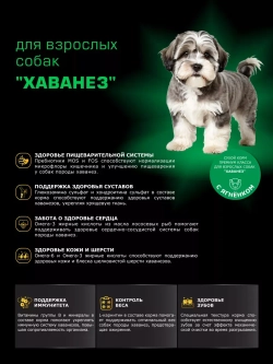 Корм сухой для собак породы Хаванез, с ягненком, 2,5 кг