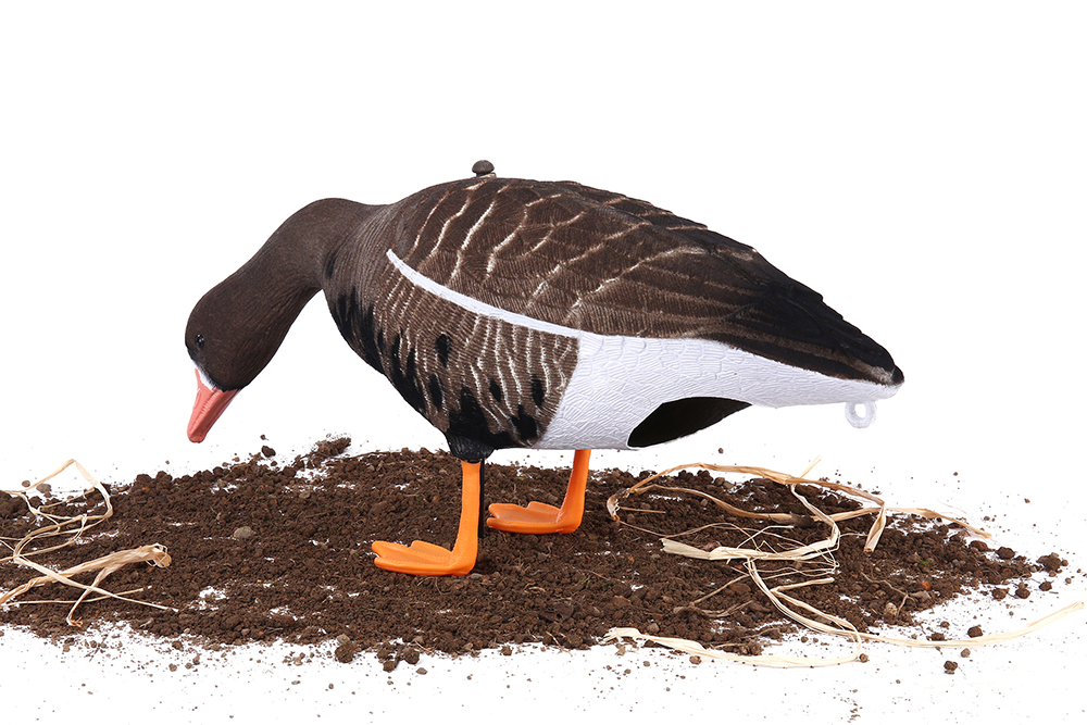 Белолобый гусь Softplast 3D ЖИВОЕ ПЕРО мод. BS-3D-UV