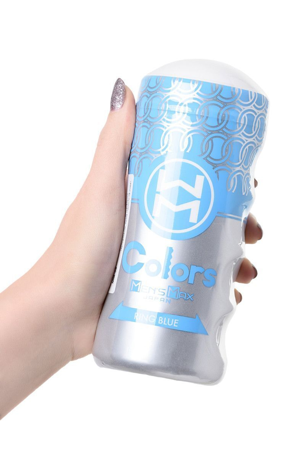 Мультирельефный мастурбатор MensMax Colors - Ring Blue (Цвет: белый)