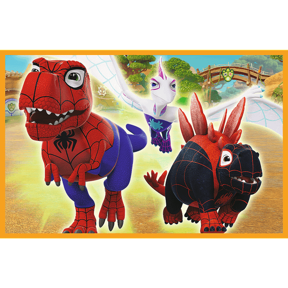 Pazl \ Puzzle \ Пазлы Puzzles - "2x24" - Spidey and dinosaurs / Spidey and his Amazing Friends Marvel