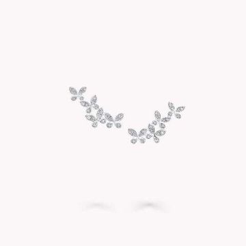 Серьги Graff Pavé Butterfly Diamond Petite Ear Climbers