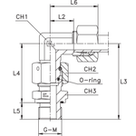 Штуцер FNE90 DL28 BSP1" (корпус)