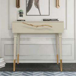 Консоль Арт Колор matte Стайл Голд Серый шелк матовый