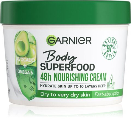 Garnier Body SuperFood - крем для тела с авокадо /   380  ml  / GTIN 3600542470391