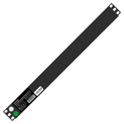 Блок розеток горизонтальный ExeGate ServerPro PDU-19H807 Al-8S-EU2-SW-SPD1 19", 1U, Алюминий 8 Schuko, кабель с евровилкой 2 метра выкл. с подсветкой SPD1, черный