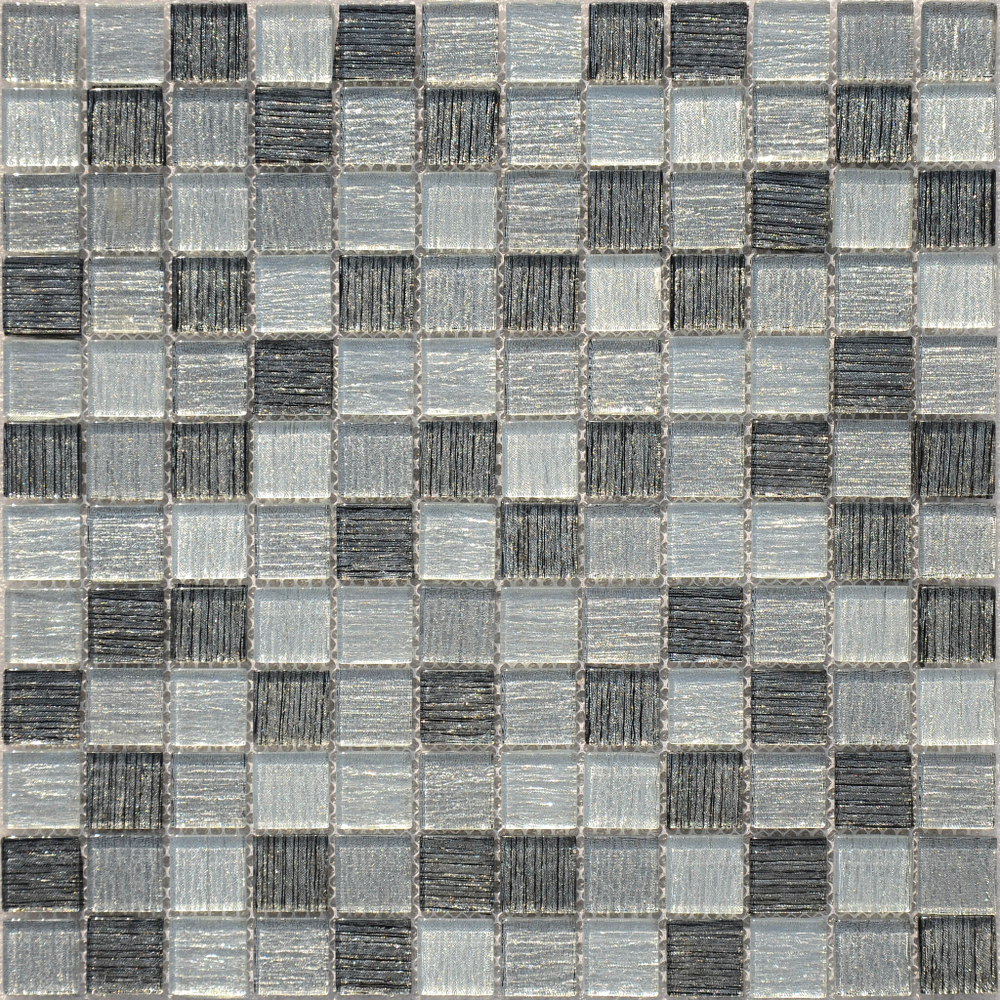 Стеклянная мозаика LeeDo - Caramelle: Black Tissue 23x23x4 мм