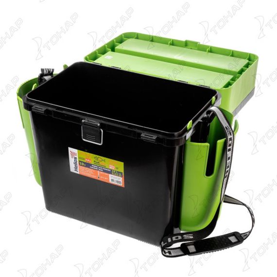 Ящик зимний Helios "FishBox" (19л) зеленый