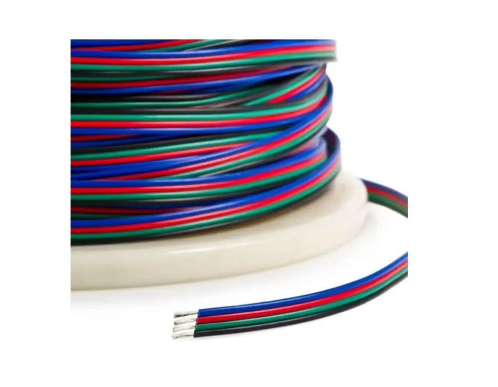 Провод для светодиодной RGB ленты 4 x 0.2 мм², 1 метр