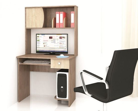 Стол письменный ГРЕТА-4 ясень шимо / дуб сонома