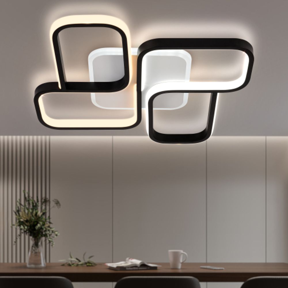 Светильник потолочный светодиодный Rivoli Lydia 6104-101 LED 3700К - 4750К 81 Вт модерн с пультом | Rivoli