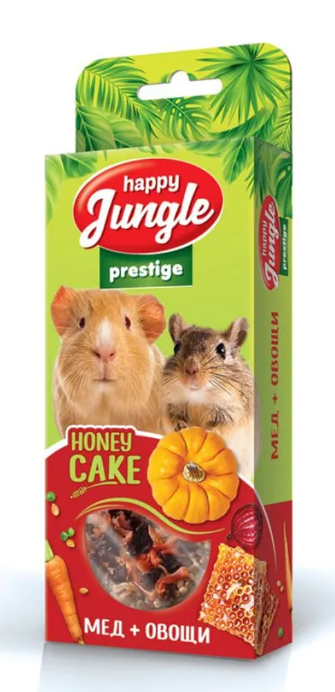 Лакомство для грызунов Happy Jungle 85г Prestige Корзинка для грызунов Мед + овощи