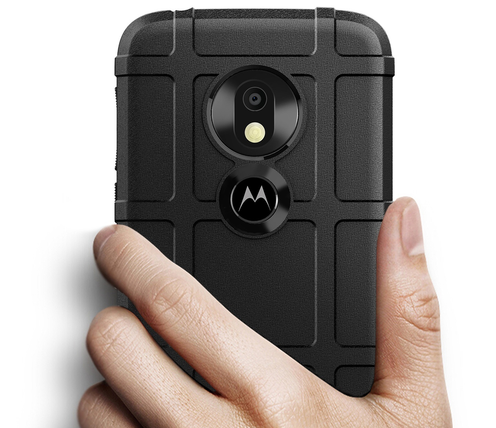 Чехол для Motorola Moto G7 Play цвет Black (черный), серия Armor от Caseport