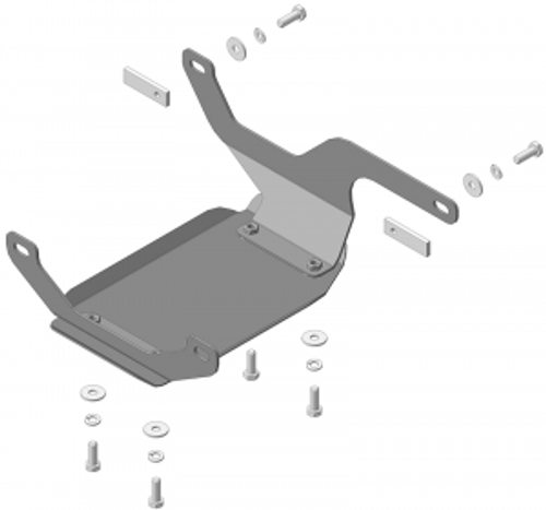 Защита стальная 2 мм ЗДф Subaru Forester с 2019 г.в. MOTODOR.02237