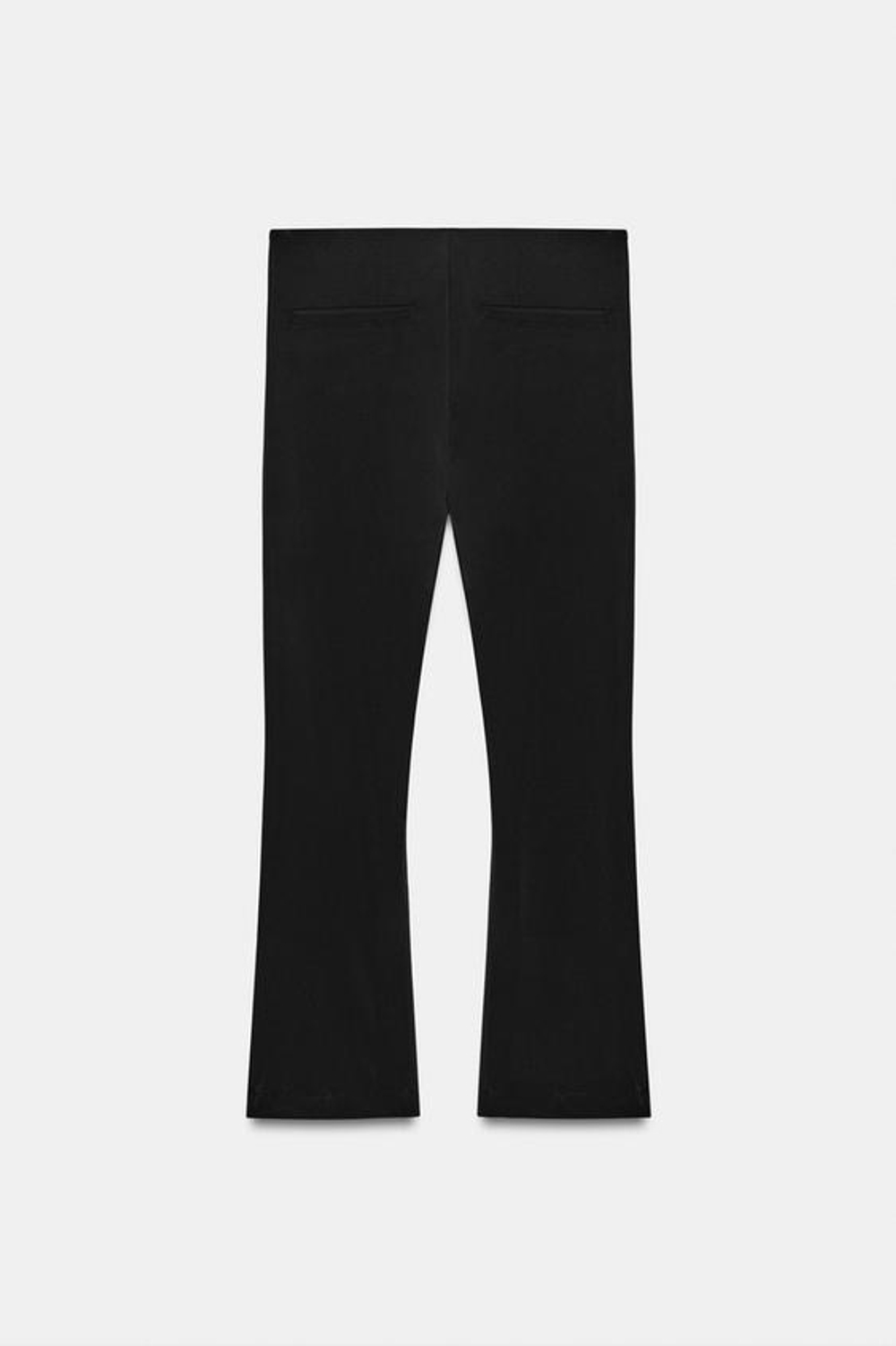 ZARA РАСКЛЕШЕННЫЕ ЛЕГИНСЫ СО ШВОМ, ЧЕРНЫЙ