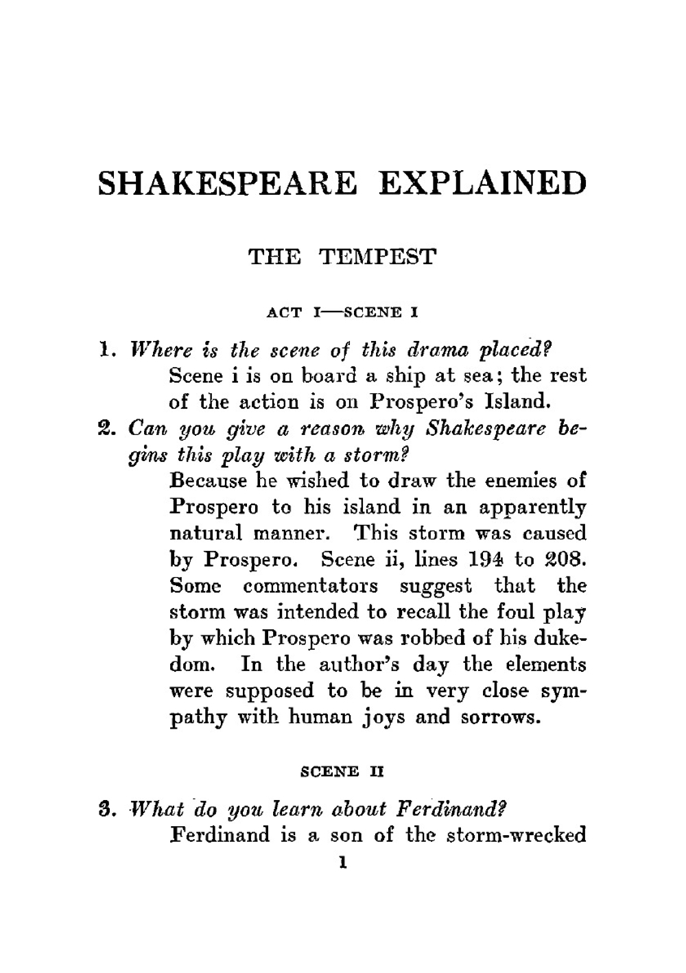 Shakespeare explained; a reader's guide | Forrest Sumner Lunt