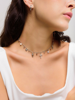 Чокер "Multi Crystal Cross"