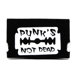 Напульсник Punk`s not dead надпись на лезвии + факи по бокам (206)