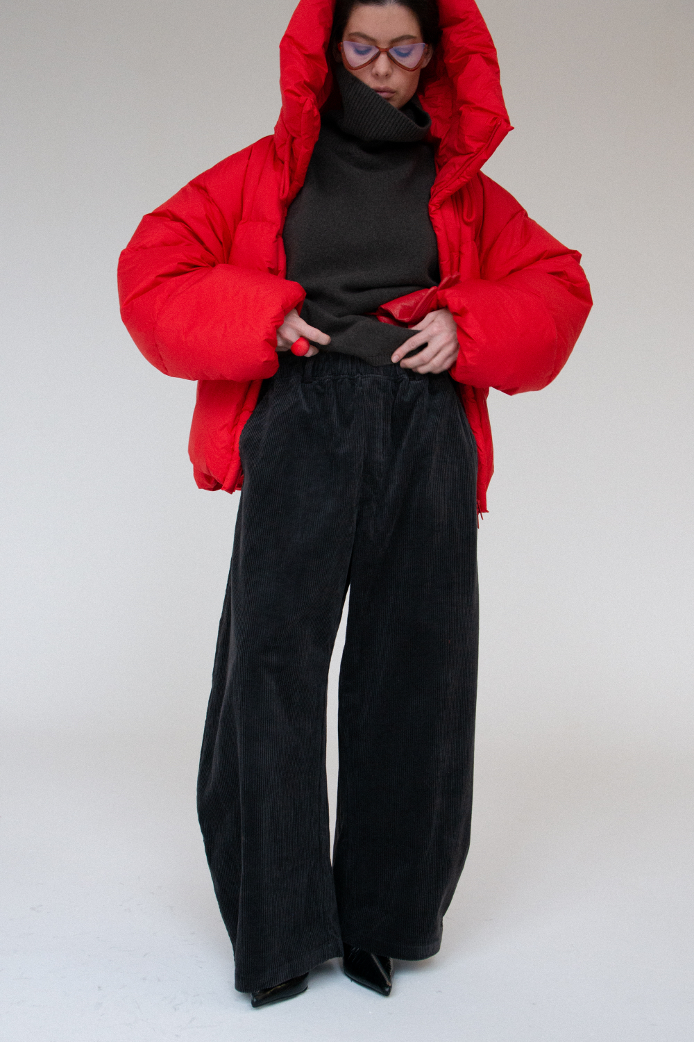 Брюки вельвет о-силуэта