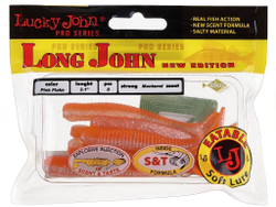 Мягкая приманка Lucky John LONG JOHN 3.1in (79 мм), цвет T27, 8 шт.