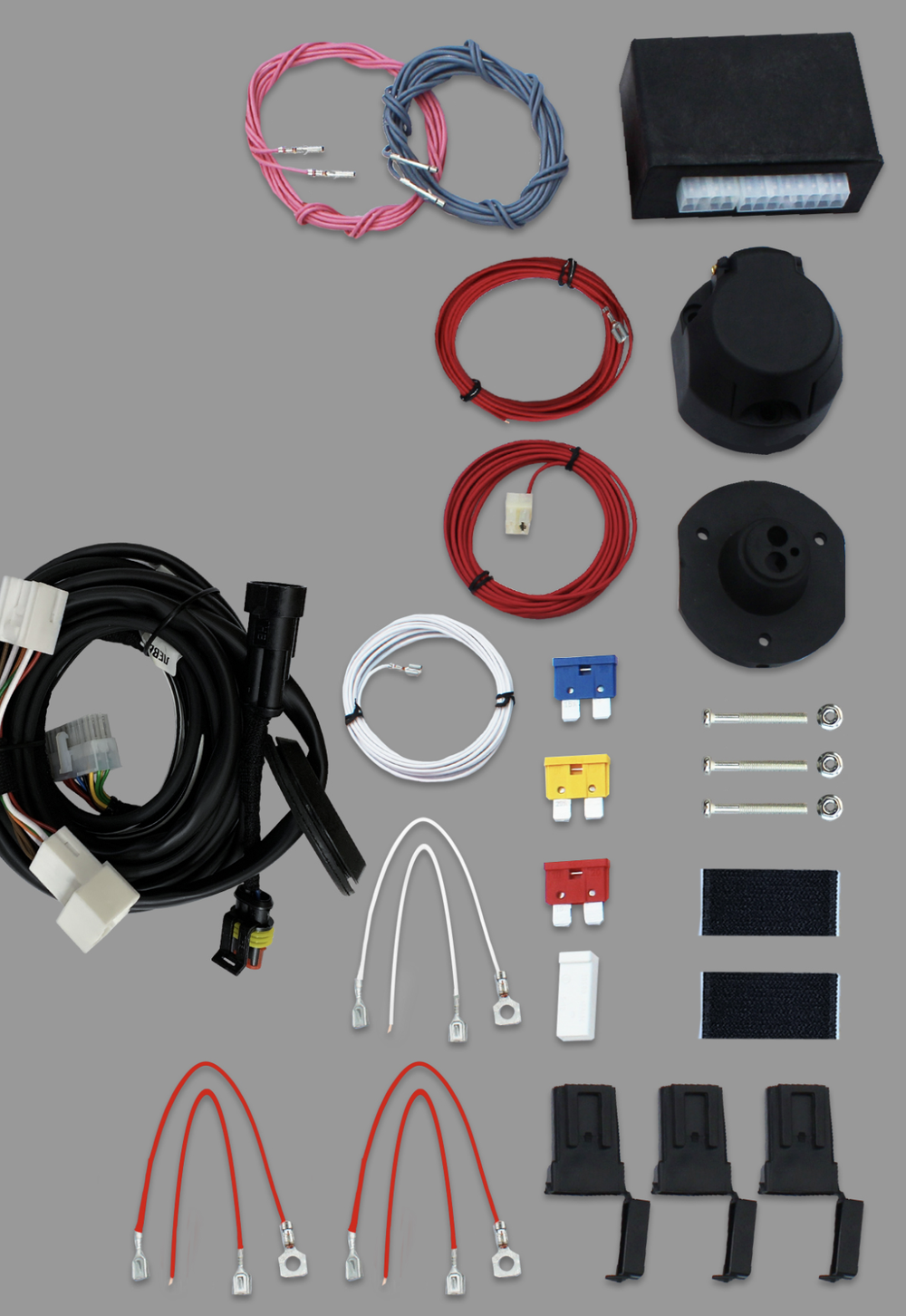 Комплект штатной электрики для фаркопа 13-pin Geely Okavango 2023- с блоком 7.2 (premium) - КонцептАвто KA SC 132 139 605