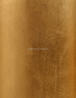 Кашпо TREEZ Effectory - Metal - Высокий округлый конус - Сусальное золото