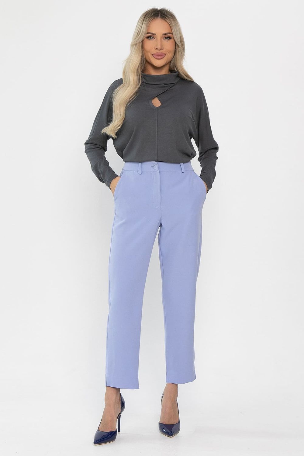 Брюки укороченные Энни (голубые) Б14286-10М LT Collection