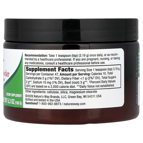 Nature's Way, порошок из корнеплода свеклы, 150 г (5,3 унции)