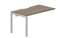 стол Polo 1380х780х750мм (с эргономичным вырезом) - приставной элемент