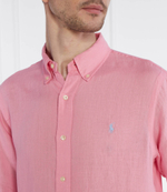 льняная рубашка POLO RALPH LAUREN - розовый(710794141)