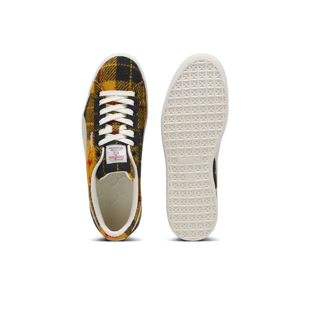 Кроссовки Puma x Harris Tweed Suede Vintage 'Tartan Yellow' 393219-02