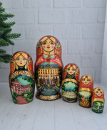 Матрешка "Петергоф" 5 мест