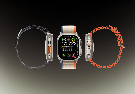 Часы Apple Watch Ultra 2 GPS + Cellular 49 мм, титановый корпус, ремешок Alpine Оливкового цвета,размер L