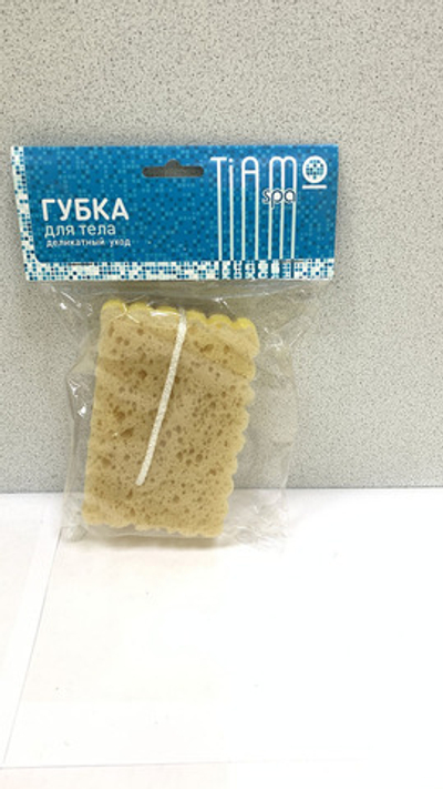 Губка д/тела TIAMO SPA Оригинал Люкс с петлей 1шт.