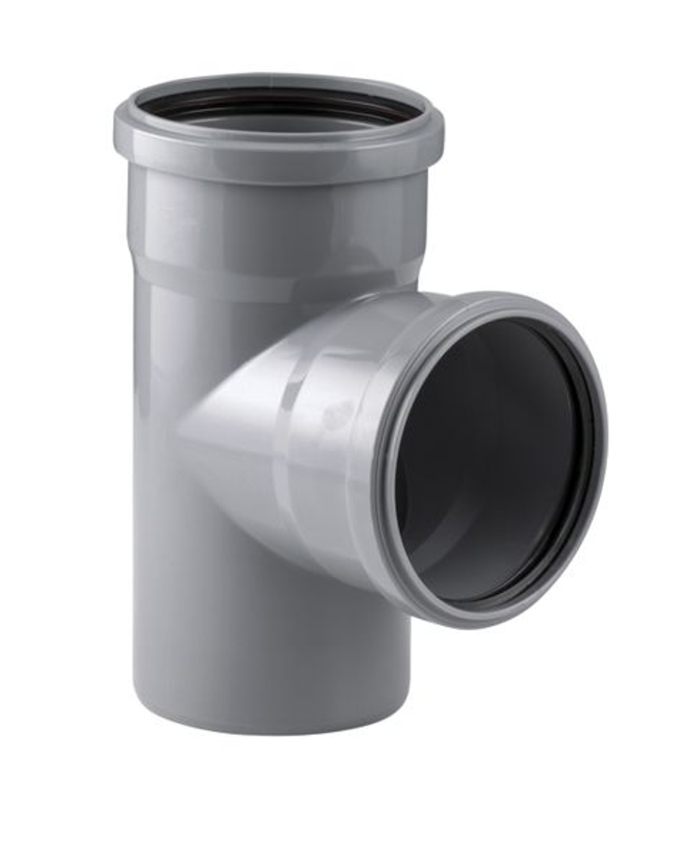 Тройник ВК ПП 110/110х87, короб, серый,РТП (32/1)