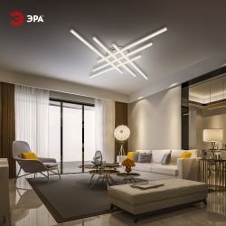 Светильник потолочный светодиодный ЭРА Модерн Nora CLL-1-109W 3K-6,5K RC WH с ДУ белый | Светильники SPB-6 с ДУ