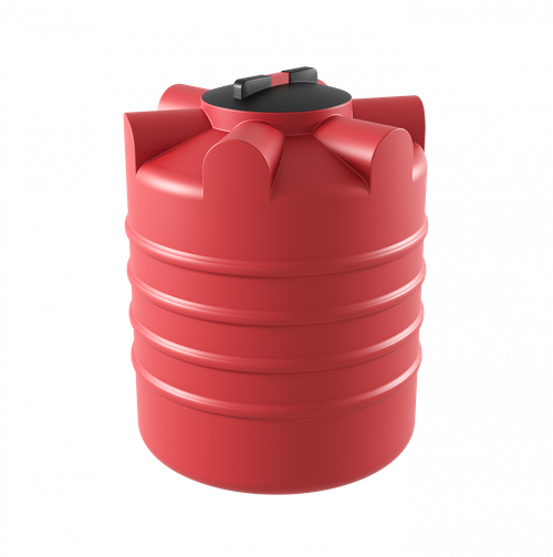 Емкость пищевая вертикальная Мультпласт КАС К-300 300 л. вертикальная (70x70x88см;13кг;красный) - арт.555434.13